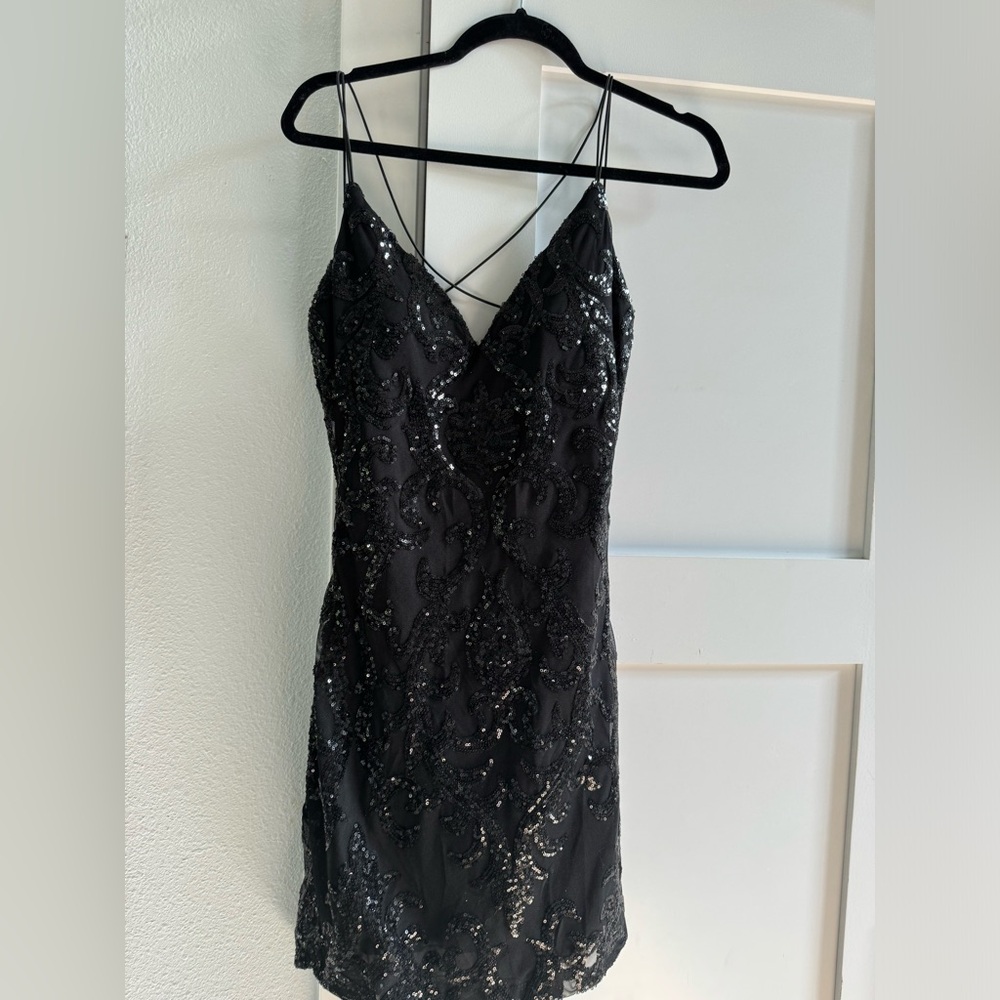 Windsor black sequin dress